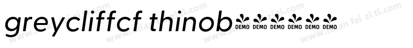 greycliffcf thinob字体转换